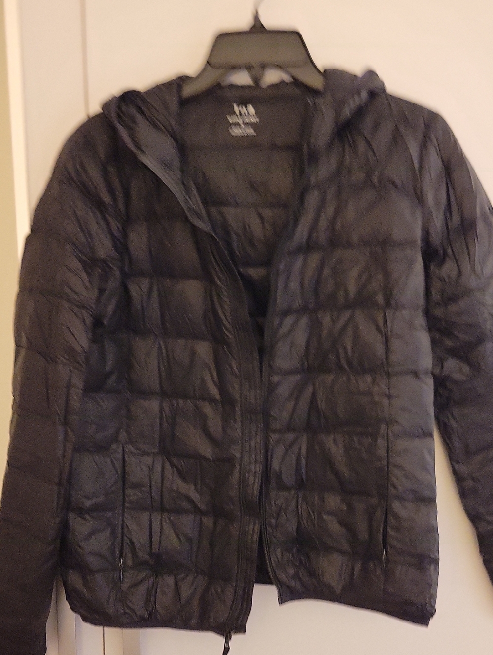 Lightweight Quilted Hooded Jacket - Black